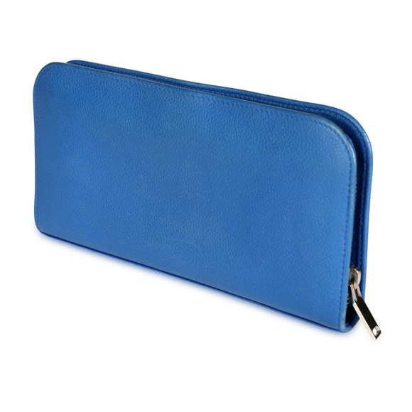 Saint Laurent Royal Blue Continental Zip-Around Wallet - Picture 3 of 5